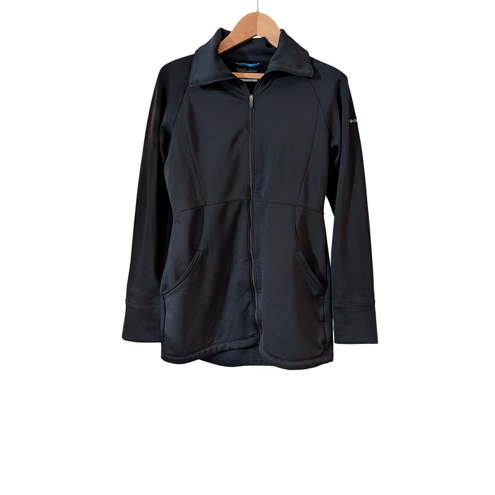 Columbia Omni-Wick Womens Jacket M Black Full Zip Mock Neck Active AL6953